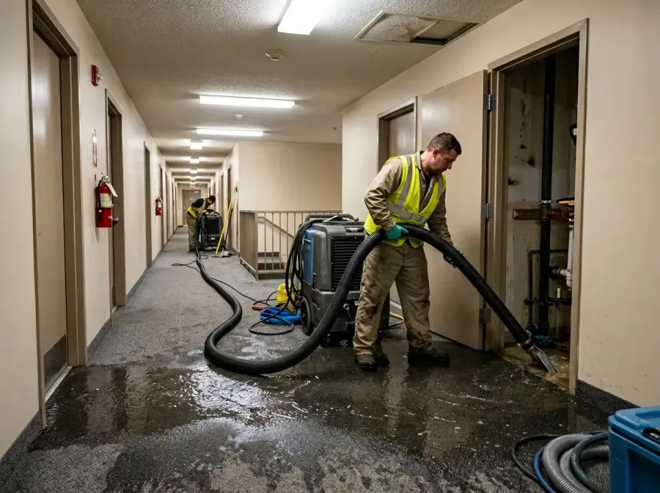 multi-unit-apartment-hallway-f-005 — frequently asked questions, Emergency Burst Pipe Water Extraction & Removal in Loughman…